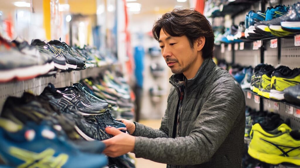 40代向けランニングシューズを選ぶ日本人男性
