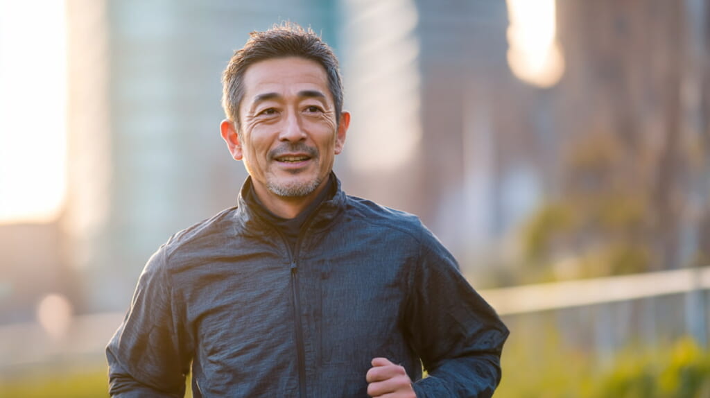 ランニングによる老け見えリスクを考える40代男性ランナー