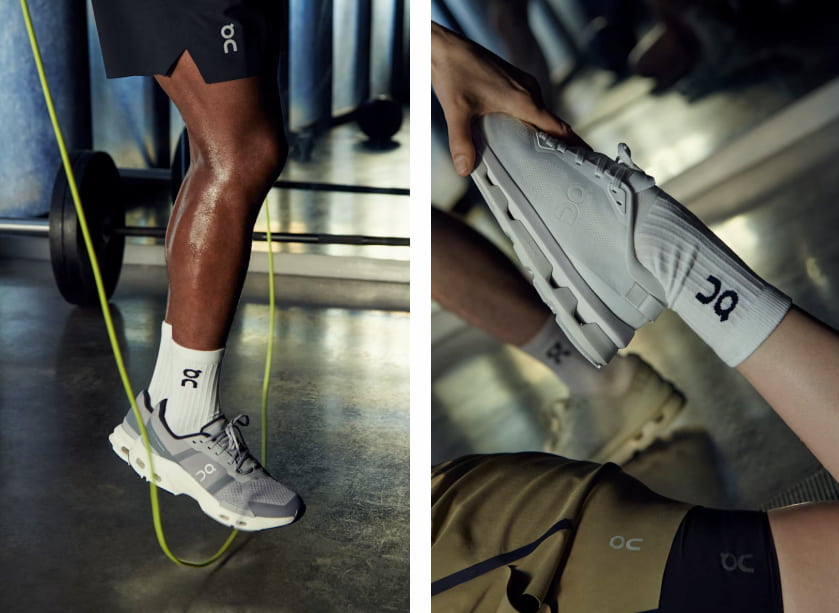 初心者向けに用途別で選べる3タイプのランニングシューズを並べた比較イメージ