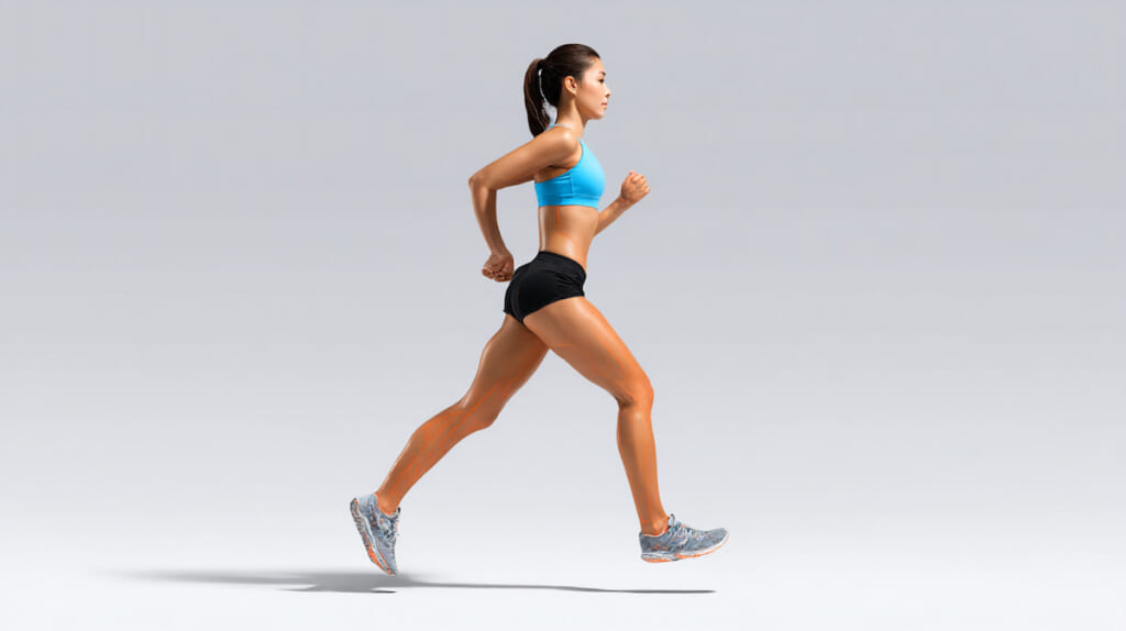 前ももに頼らずお尻を使って走る正しいランニングフォーム