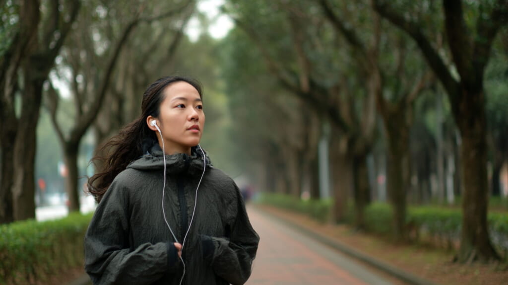 ポッドキャストを聴きながら安全にLSDを続ける日本人ランナー